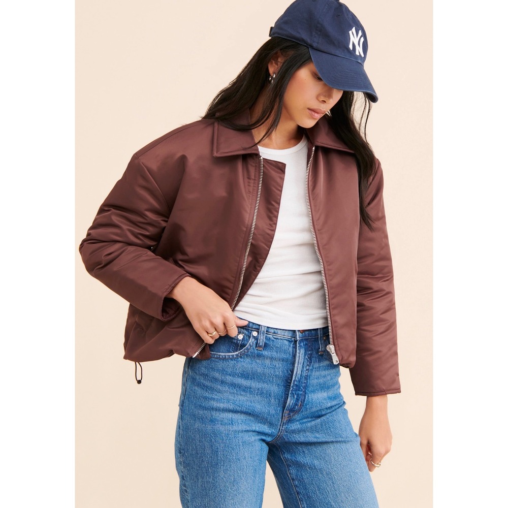 Avec Les Filles Bomber Puffer Jacket
Size: Large